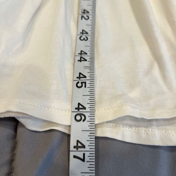 Peruvian Connection Nightgown Pima Cotton Ivory Hand Stitched Detail Medium - Picture 12 of 13